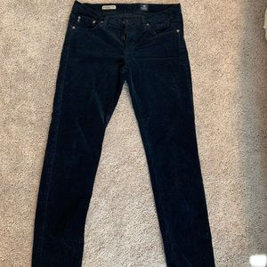 AG navy corduroy pants, size-30